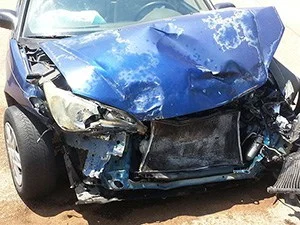 Damage to a car involved in a road traffic collision