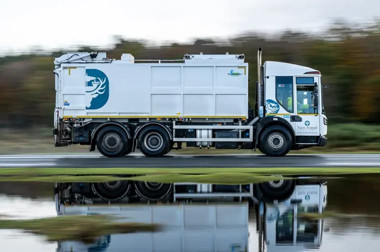 New Forest District Council waste collection vehicle